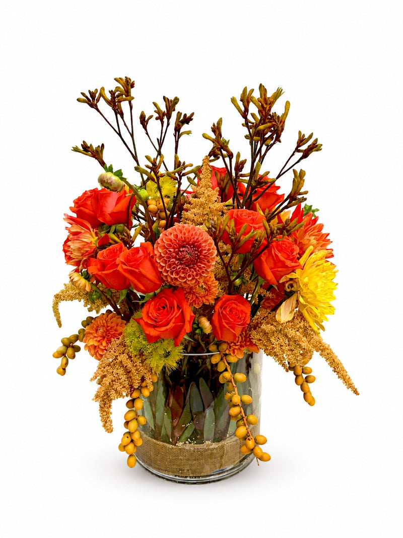 Intercontinental Garden's Golden Ember Arrangement