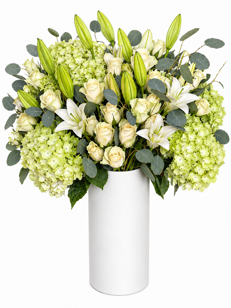 Tribeca Blanc Garden – Premium Deluxe Arrangement